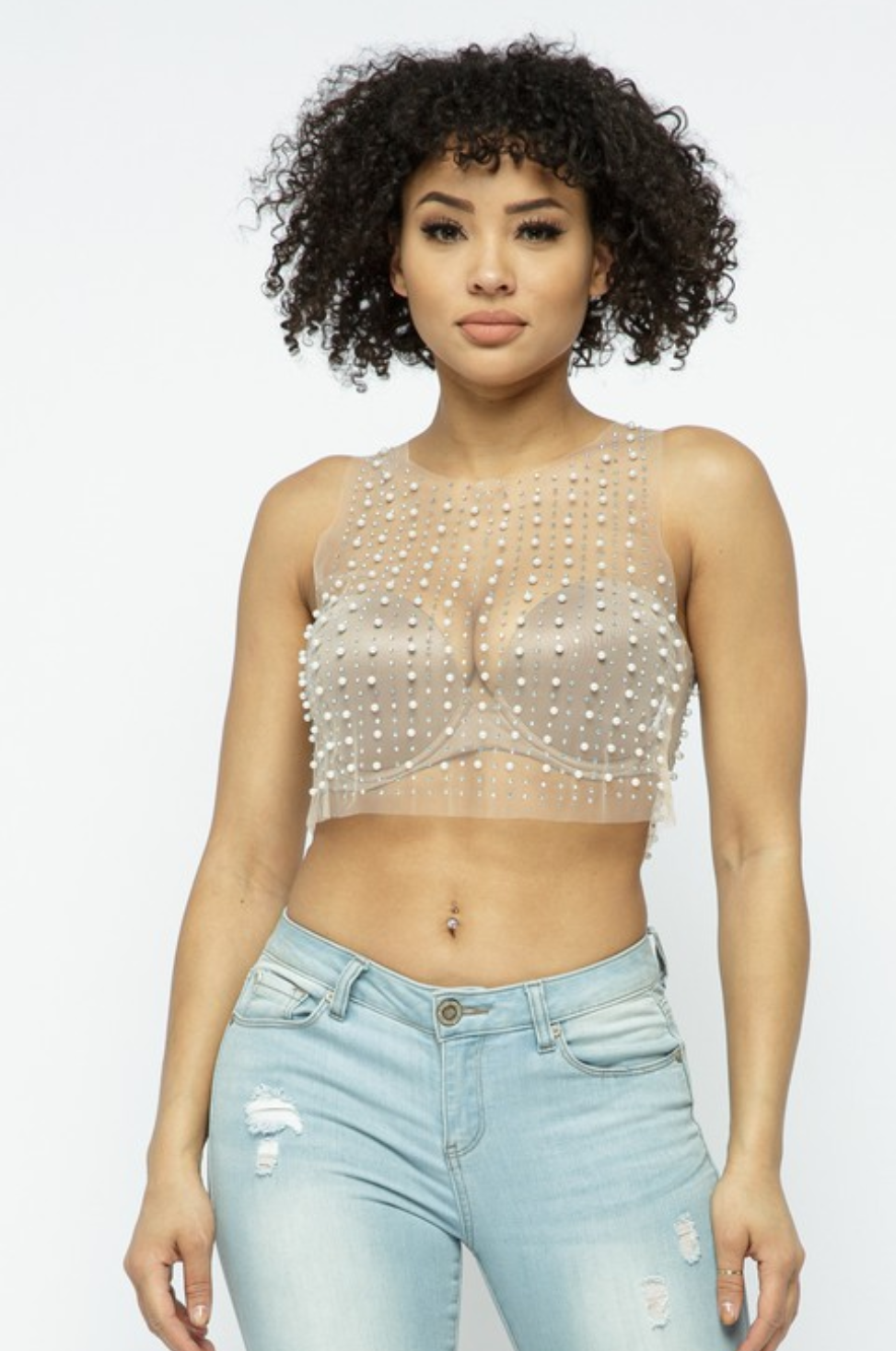 Diamonds logo white tube top