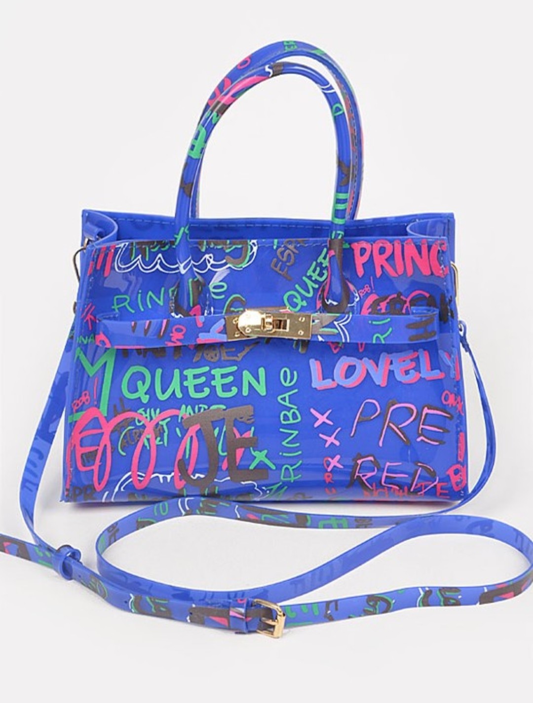 Graffiti transparent bag