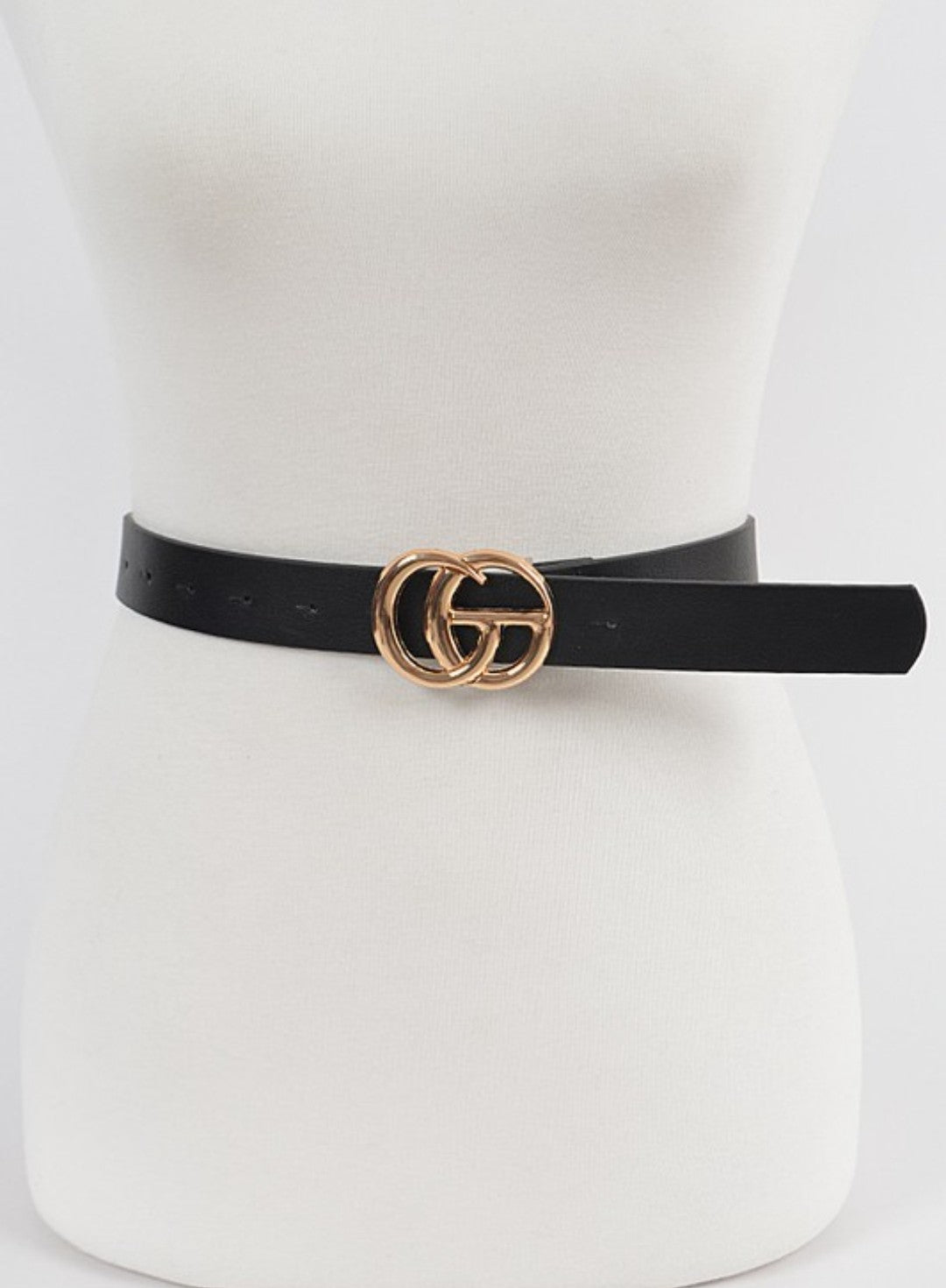 Leather GG belt