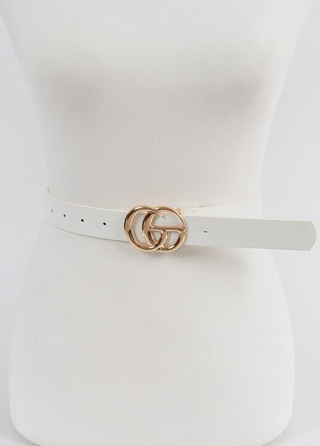 Leather GG belt