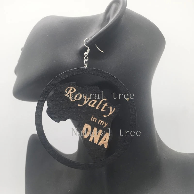 Royalty in my DNA earrings - treshastreasure