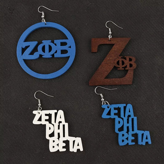 Zeta Phi Beta earrings - Tresha's Treasures