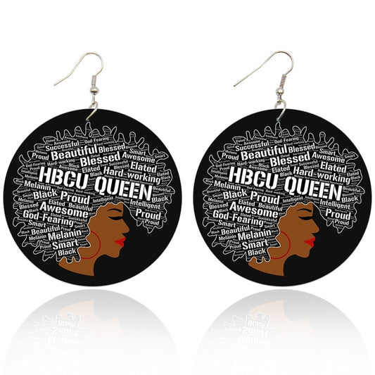 HBCU Queen earrings - treshastreasure