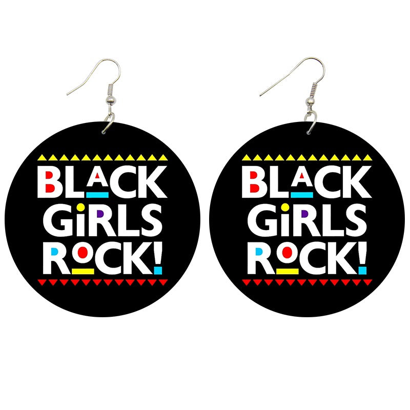 Black Girls Rock colored earrings - Tresha's Treasures