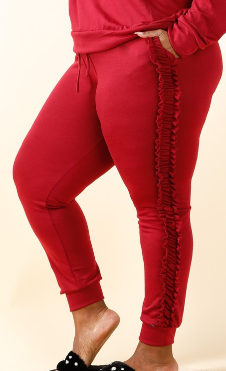 Ruffle Joggers - Tresha's Treasures