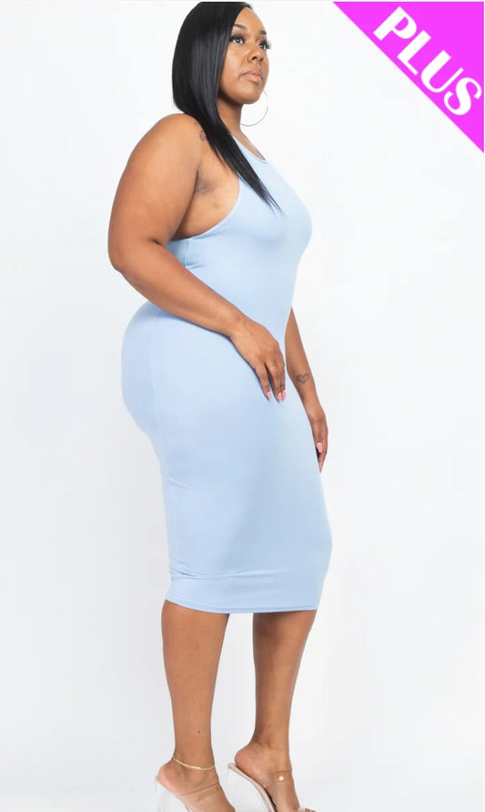 Blue Skies Bodycon Dress